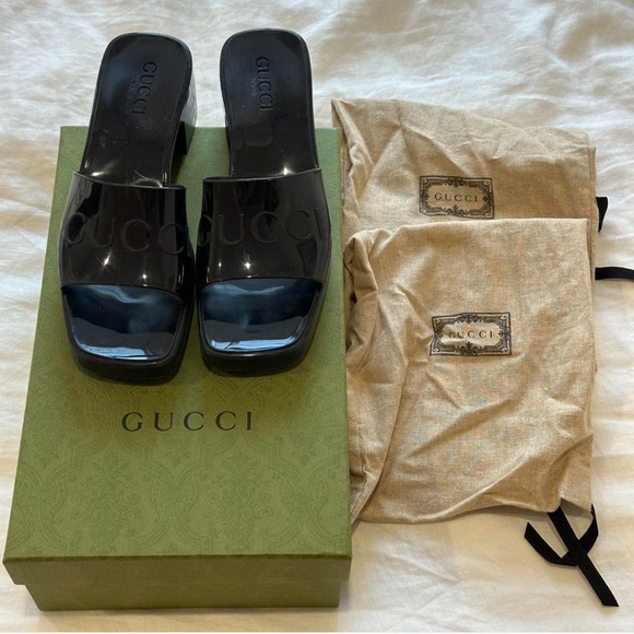 Gucci 60mm Slide Sandal - Black - Picture 1 of 5